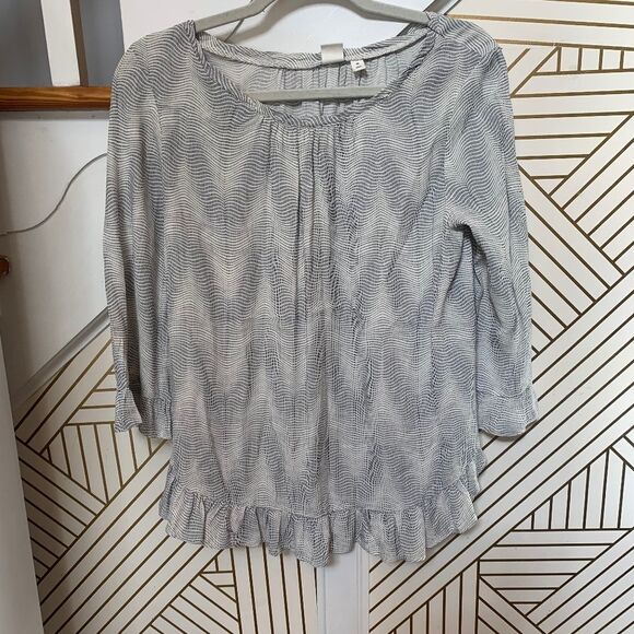 Gap Printed Bell Sleeve Blouse - Picture 2 of 4